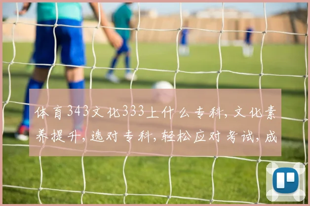 体育343文化333上什么专科,文化素养提升,选对专科,轻松应对考试,成功在望。